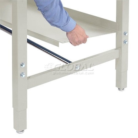 Global Industrial Steel Lower Shelf, 72inW x 14inD, Tan 606951TN